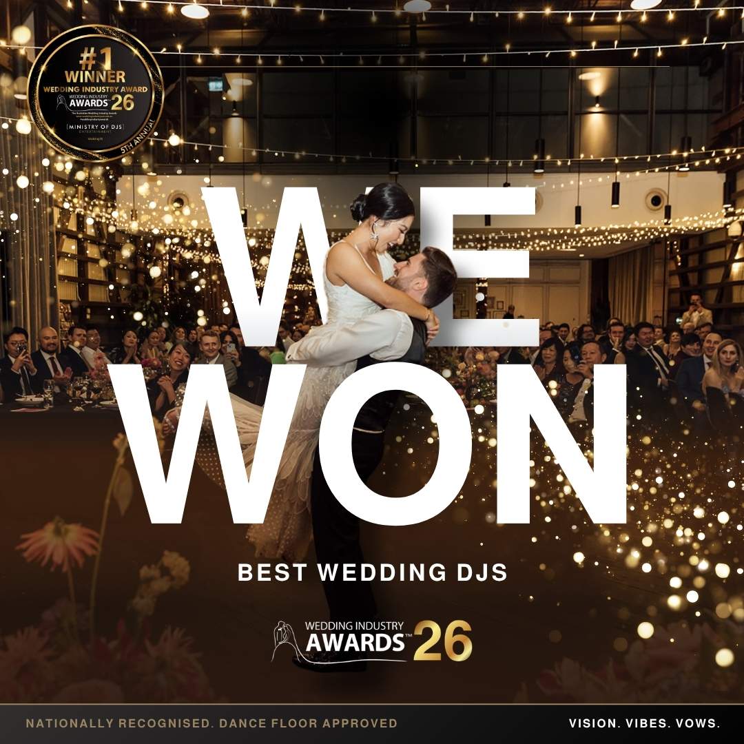 Ministry of DJs wins #1 Best Wedding DJs at the 2026 Wedding Industry Awards